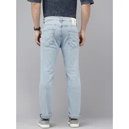 U.S. Polo Assn. Denim Co. Men Harold Slim Straight Fit Heavy Fade Stretchable Jeans image 3