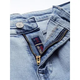 U.S. Polo Assn. Denim Co. Men Harold Slim Straight Fit Heavy Fade Stretchable Jeans image 5