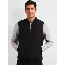 U.S. Polo Assn. Denim Co. Men Longline Quilted Jacket with Patchwork-picture-34