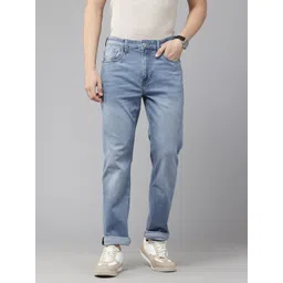 U.S. Polo Assn. Denim Co. Men Slim Straight Fit Mid-Rise Light Fade Stretchable Jeans-picture-20