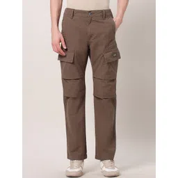 U.S. Polo Assn. Denim Co. Men Solid Regular Fit Cargos Trousers-picture-29