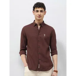 U.S. Polo Assn. Denim Co. Men Solid Spread Collar Cotton Casual Shirt-picture-35