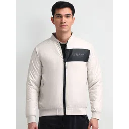 U.S. Polo Assn. Denim Co. Men Stand Collar Typography Printed Casual Bomber Jacket-picture-23