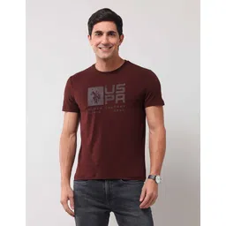 U.S. Polo Assn. Denim Co. Men Typography Printed Round Neck Cotton Slim Fit T-shirt-picture-22