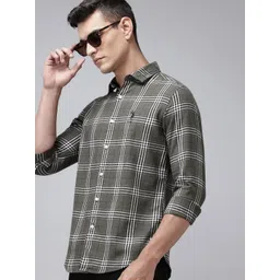 U.S. Polo Assn. Denim Co. Pure Cotton Checked Casual Shirt-picture-40