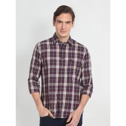U.S. Polo Assn. Denim Co. Spread Collar Tartan Checked Casual Shirt-picture-42