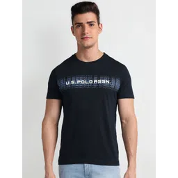U.S. Polo Assn. Denim Co. Typography Printed Cotton Slim Fit T-shirt-picture-15