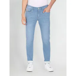 u.s. polo assn. denim co. U S Polo Assn Denim Co Men Blue Light Fade Stretchable Slim Fit Casual Jeans-picture-34