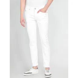 u.s. polo assn. denim co. U S Polo Assn Denim Co Men White Slim Fit Stretchable Jeans-picture-45