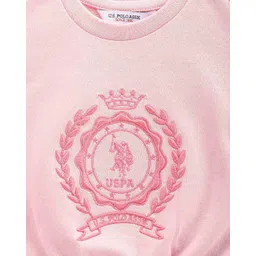 u.s. polo assn. Girls Logo Embroidered Regular Fit Round-Neck T-Shirt image 3