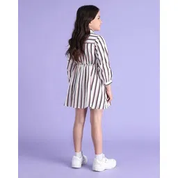 u.s. polo assn. Girls Striped Fit & Flare Dress image 3