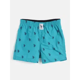 U.S. Polo Assn. Kids Boys Blue Brand Logo Print Boxers 8905202300403-picture-27