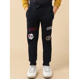 U.S. Polo Assn. Kids Boys Brand Appliqued Pure Cotton Regular Fit Joggers-picture-39