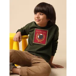 U.S. Polo Assn. Kids Boys Brand Logo Embroidered Full Sleeve Sweatshirt-picture-40