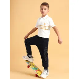 U.S. Polo Assn. Kids Boys Brand Logo Embroidered Joggers-picture-50
