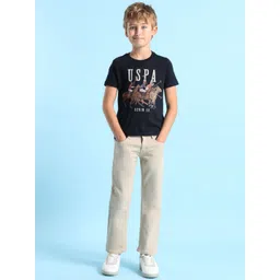 U.S. Polo Assn. Kids Boys Brand Logo Printed Applique T-shirt-picture-30