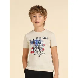 U.S. Polo Assn. Kids Boys Brand Logo Printed Cotton T-shirt-picture-40