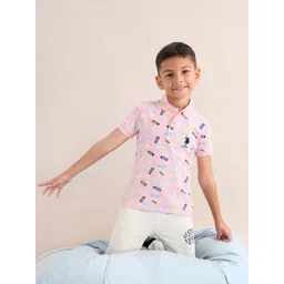 U.S. Polo Assn. Kids Boys Brand Logo Printed Polo Collar T-shirt-picture-38