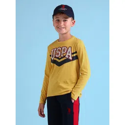 U.S. Polo Assn. Kids Boys Brand Logo Printed Pure Cotton T-shirt-picture-36