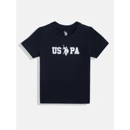 U.S. Polo Assn. Kids Boys Brand Logo Printed Pure Cotton T-shirt-picture-40
