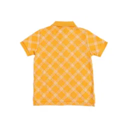 U.S. Polo Assn. Kids Boys Checked Polo Collar Pockets T-shirt image 2