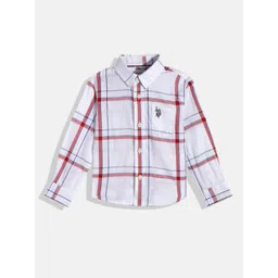 U.S. Polo Assn. Kids Boys Checked Pure Cotton Casual Shirt-picture-27