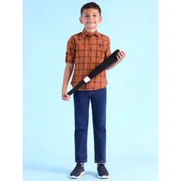 U.S. Polo Assn. Kids Boys Checked Pure Cotton Shirt-picture-35