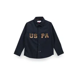 U.S. Polo Assn. Kids Boys Classic Blamd Logo Printed Casual Shirt-picture-14