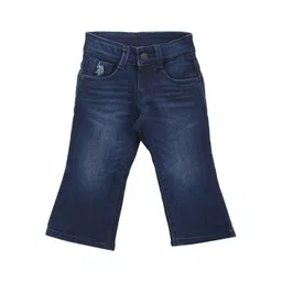 U.S. Polo Assn. Kids Boys Classic Bootcut Light Fade Stretchable Jeans-picture-56