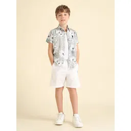 U.S. Polo Assn. Kids Boys Classic Regular Fit Floral Printed Cotton Casual Shirt-picture-58