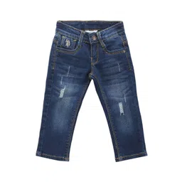 U.S. Polo Assn. Kids Boys Classic Relaxed Fit Mildly Distressed Stretchable Jeans-picture-29