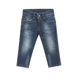 U.S. Polo Assn. Kids Boys Classic Slim Fit Low Distress Light Fade Stretchable Jeans-picture-20