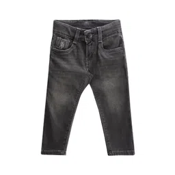 U.S. Polo Assn. Kids Boys Classic Slim Fit Mid Rise Light Fade Stretchable Jeans-picture-21