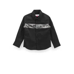 U.S. Polo Assn. Kids Boys Classic Typography Printed Pure Cotton Casual Shirt-picture-28