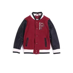 U.S. Polo Assn. Kids Boys Colourblocked Varsity Jacket-picture-22