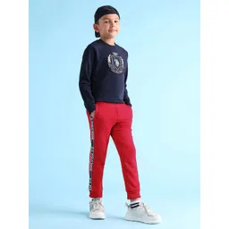 U.S. Polo Assn. Kids Boys Contrast Panel Joggers-picture-50