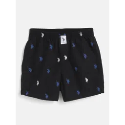 U.S. Polo Assn. Kids Boys Navy Blue & White Brand Logo Print Boxers 8905201687116-picture-32