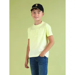 U.S. Polo Assn. Kids Boys Ombre Brand Logo Pure Cotton Applique T-shirt-picture-32