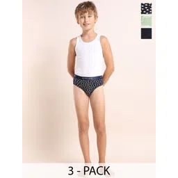 U.S. Polo Assn. Kids Boys Pack Of 3 Anti Microbial Mid Rise Briefs - EKB04-NDN-P3-picture-21