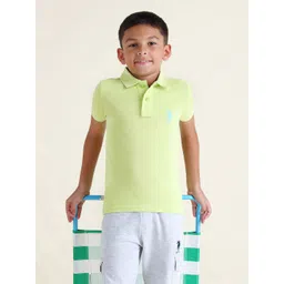 U.S. Polo Assn. Kids Boys Pique Brand Logo Polo Pure Cotton T-shirt-picture-26