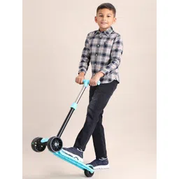 U.S. Polo Assn. Kids Boys Pure Cotton Checked Casual Shirt-picture-33