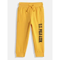 U.S. Polo Assn. Kids Boys Pure Cotton Joggers with Brand Logo Applique-picture-38