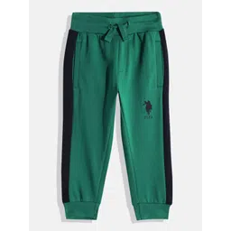 U.S. Polo Assn. Kids Boys Pure Cotton Joggers with Side Stripe-picture-32
