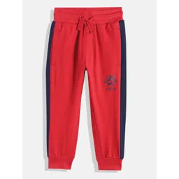 U.S. Polo Assn. Kids Boys Pure Cotton Joggers with Side Stripe-picture-40