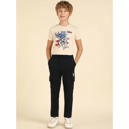 U.S. Polo Assn. Kids Boys Pure Cotton Mid-Rise Track Pants-picture-47