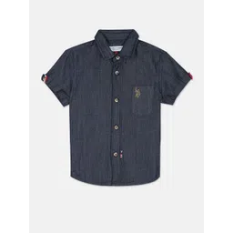 U.S. Polo Assn. Kids Boys Pure Cotton Opaque Casual Shirt-picture-25