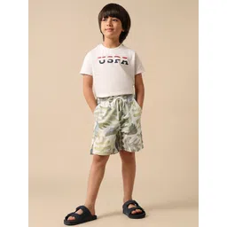 U.S. Polo Assn. Kids Boys Pure Cotton Tropical Printed Shorts-picture-19