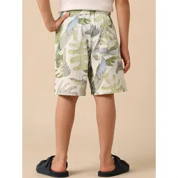 U.S. Polo Assn. Kids Boys Pure Cotton Tropical Printed Shorts image 2