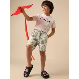 U.S. Polo Assn. Kids Boys Pure Cotton Tropical Printed Shorts image 5