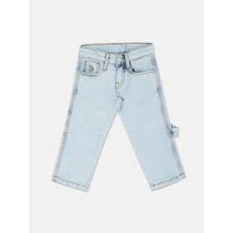U.S. Polo Assn. Kids Boys Regular Fit Heavy Fade Stretchable Pure Cotton Jeans-picture-18